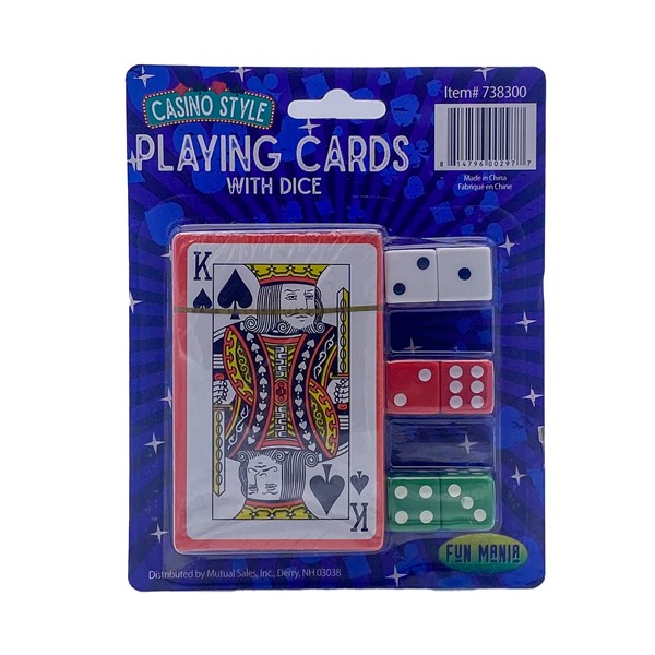 Playing Cards w/Dice 738300