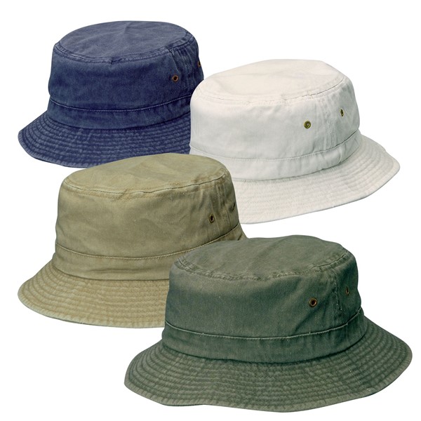 Cotton Bucket Hat - Green - Kids