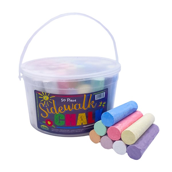 50pc Tub Sidewalk Chalk 751530