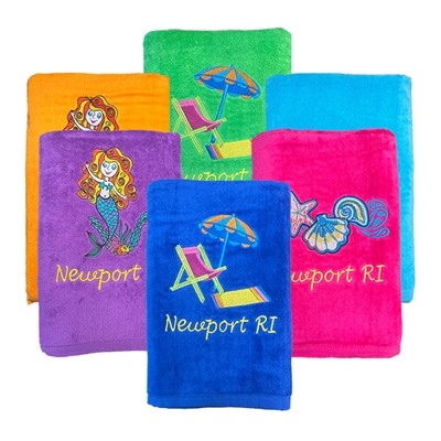 Newport, RI Embroidered Bath Sheets 749020