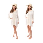 Lace Front w/Long Sleeves Beach Dress Cover-Up 752300 View 2