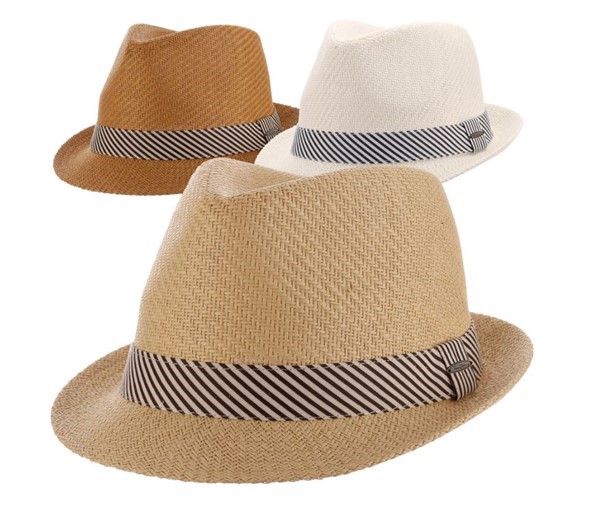 PJ Toyo Fedora Striped Band